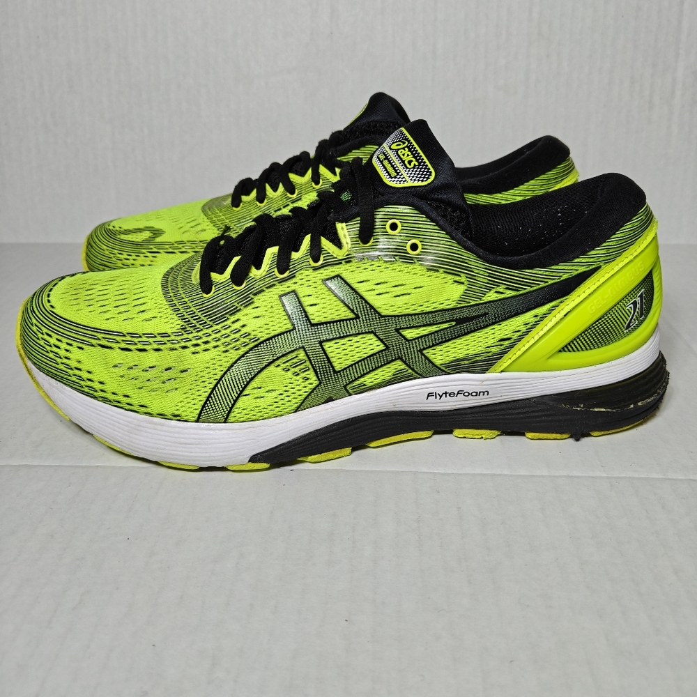 Asics Gel-Nimbus 21 Safety Yellow Active Running Training Sneaker Men's Shoes 11